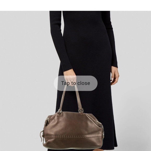 100% Authentic FENDI Brown leather
